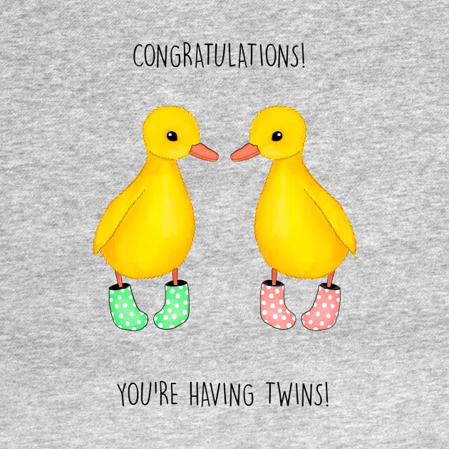 CONGRATS YOU'RE HAVING TWINS by Poppy and Mabel